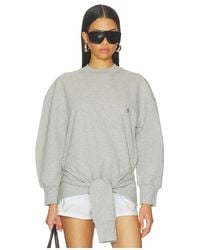 The Attico - Fleece Tie Sweatshirt - Lyst