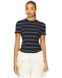 Vince - Stripe Short Sleeve Crew Tee - Lyst