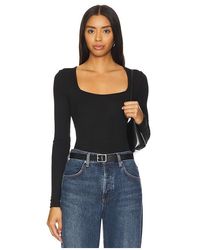 Goldie - Square Neck Long Sleeve Tee - Lyst