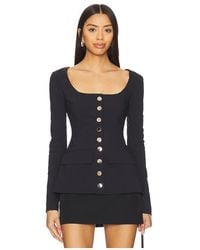WeWoreWhat - Boatneck Peplum Blazer - Lyst