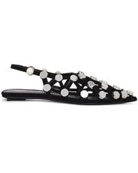 The Attico - Grid Ballerina Flat - Lyst