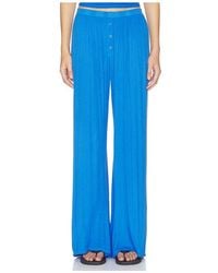 Michael Lauren - Laguna Wide Leg Pant With Snaps - Lyst
