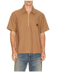 Brixton - Brakeman Half Zip Short Sleeve Shirt - Lyst