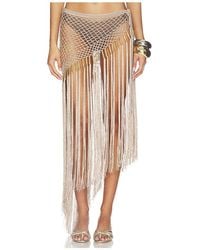 MY BEACHY SIDE - Aria Hand Crochet Fringe Skirt - Lyst
