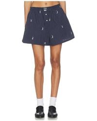 Lacoste - Shorts Jacquard De Corte Oversize En Color Azul Marino Talla (También En 36, 38, 40) - Lyst