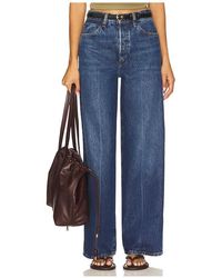 FRAME - Pierna Ancha The Collegiate En Color Azul Talla (También En 24, 25, 26, 27, 28, 29, 30, 31, 32, 33, 34) - Lyst