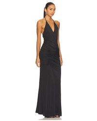 chinese dress ladies Alba Cord Maxi Dress-French Navy, Cosmic Meadow