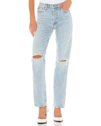 RE/DONE - Straight-Fit-Jeans High Rise Loose - Lyst