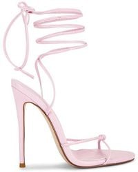 Femme LA - Athens Lace Up Heels - Lyst