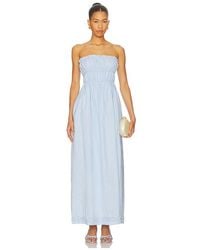 SNDY'S - Ines Strapless Maxi Dress - Lyst