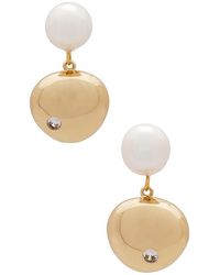 Ettika - Large Polished Pebble Pearl Earrings - Lyst