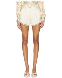 CAMILLA - High Waisted Flare Short En Color Neutral Talla (También En M, S, Xs) - Lyst