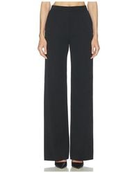 L'Agence - Livvy Straight Leg Trouser en Black - Lyst