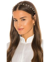 Damen Accessoires Haarbänder Jennifer Behr Seide Verzierter Haarreif Elise aus Seide in Schwarz Haarspangen und Haarschmuck 