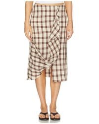 Rohe - Draped Check Skirt - Lyst