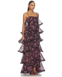Elliatt - Rosaria Strapless Tiered Gown - Lyst
