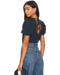Nation Ltd - Dominique Lace Up Tee - Lyst