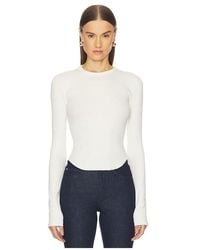 GRLFRND - Scoop Hem Long Sleeve Tee - Lyst