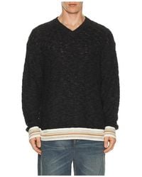 Scotch & Soda - V Neck Cable Loose Fit Pullover - Lyst