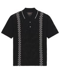 Beams Plus - Knit Polo Mesh Stripe En Color Negro Talla (También En M, S, Xl) - Lyst