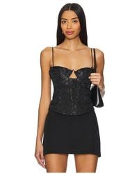 MAJORELLE - Ro Bustier Top En Color Negro Talla (También En S, M, Xl) - Lyst