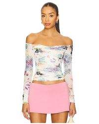 AFRM - Odilla Off The Shoulder Top - Lyst