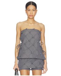 Line & Dot - Thora Strapless Top - Lyst