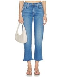 Mother - The Mid Rise Zip Rambler Ankle Jeans - Lyst