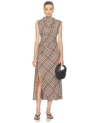 Jonathan Simkhai - Burke Sleeveless Draped Midi Dress - Lyst