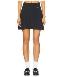 Ganni - Chunky Wool Mix Mini Skirt - Lyst