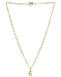 Roxanne Assoulin - The Puffy Initial Necklace - Lyst