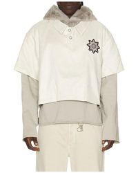 BIRTH OF ROYAL CHILD - Faux Fur Hat Layered Hoodie - Lyst