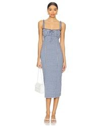 Free People - Vestido Midi Lucinda En Color Azul Talla (También En M, S, Xl, Xs) - Lyst