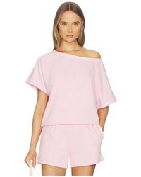 WellBeing + BeingWell - Whitney Off Shoulder Sweatshirt - Lyst