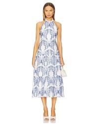 MILLY - Hayden Butterfly Eyelet Dress - Lyst