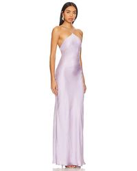 tasia maxi dress in pink line & dot Tasia Maxi Dress In Pink Line Dot