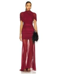 Amanda Uprichard - X Revolve Evianna Mesh Gown - Lyst