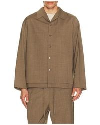 LE17SEPTEMBRE - Double Layered Open Collar Shirt - Lyst
