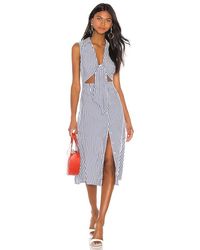 L'academie - The Yves Midi Dress - Lyst