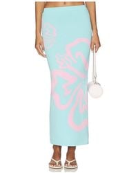 Kulani Kinis - Midirock Aus Strick Knit Midi Skirt - Lyst