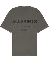 AllSaints - Underground Short Sleeve Crew - Lyst