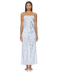 Flora Nikrooz - Celeste Printed Stretch Charm Cami And Pant Set With Lace - Lyst