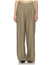 MOTHER OF ALL - Hedi Mid Waist Tailored Linen Pant - Lyst