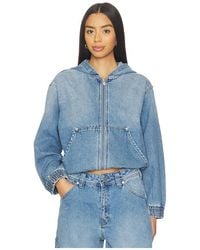 A.Brand - Hooded Bomber Jacket - Lyst