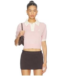Malbon - Mikayla Knit Polo Top - Lyst
