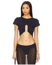 Susana Monaco - Upside Down U Wire Ss Top - Lyst
