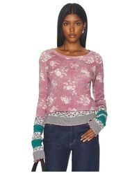 Free People - X We The Free Easy Does It Printed Tee - Lyst