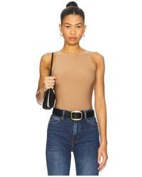 Commando - Ärmelloser Body Mit Rundhalsausschnitt Butter - Lyst