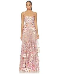Bronx and Banco - Venice 3D Floral Jasmine Maxi Gown - Lyst