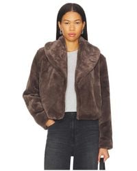 Blank NYC - Cropped Faux Fur Coat - Lyst